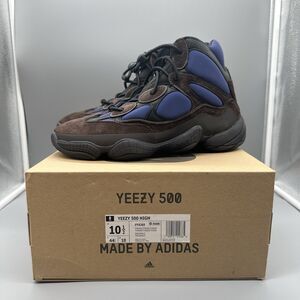 Adidas Yeezy 500 High Tyrian Size 10.5 Blue Black FY4269 Sneaker Shoes